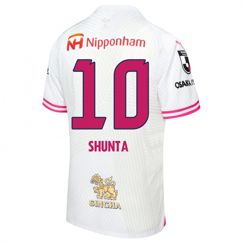 Criança Camisola Shunta Tanaka #10 Branco Rosa Alternativa 2024/25 Camisa Brasil