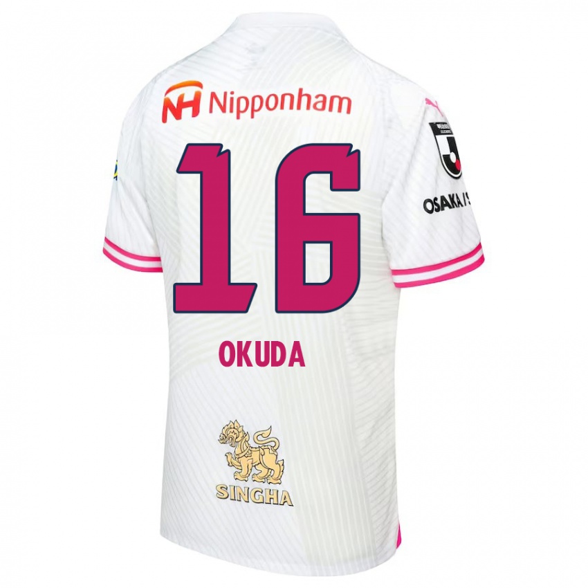 Criança Camisola Hayato Okuda #16 Branco Rosa Alternativa 2024/25 Camisa Brasil