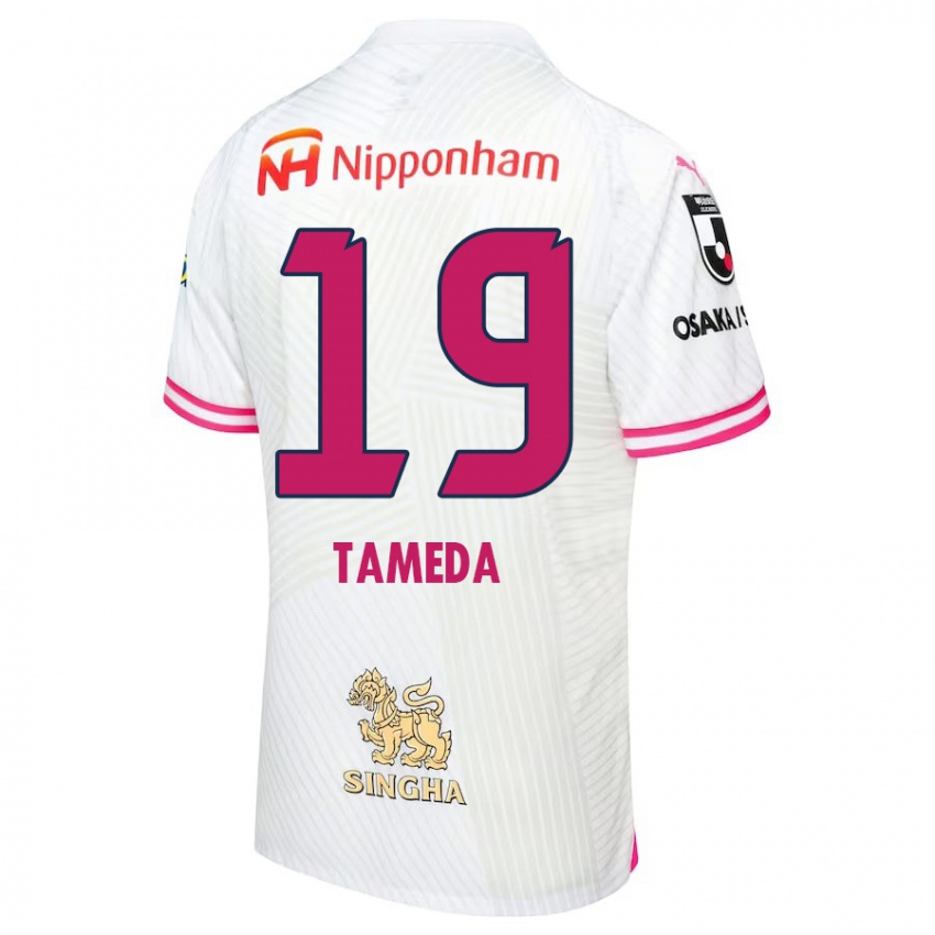 Criança Camisola Hirotaka Tameda #19 Branco Rosa Alternativa 2024/25 Camisa Brasil