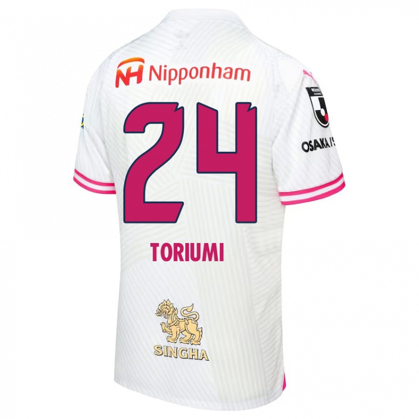 Criança Camisola Koji Toriumi #24 Branco Rosa Alternativa 2024/25 Camisa Brasil