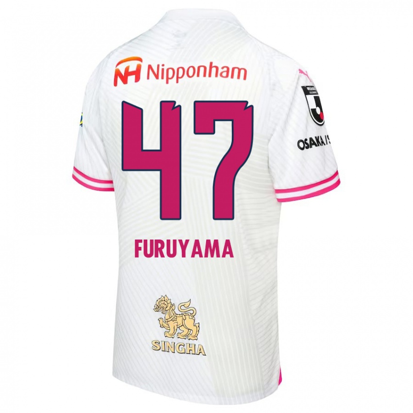 Criança Camisola Kengo Furuyama #47 Branco Rosa Alternativa 2024/25 Camisa Brasil