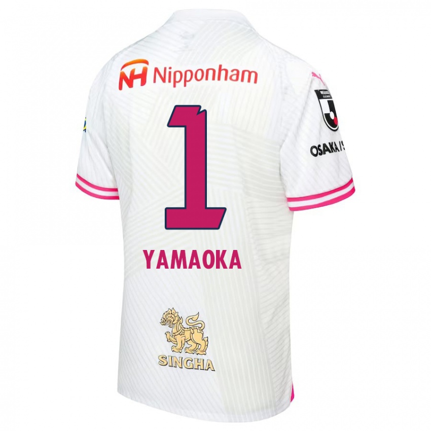 Criança Camisola Kumpei Yamaoka #1 Branco Rosa Alternativa 2024/25 Camisa Brasil