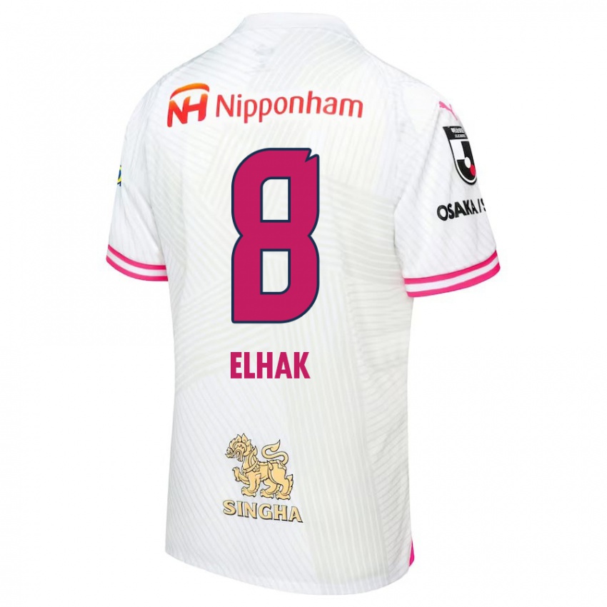 Criança Camisola Akuro Elhak #8 Branco Rosa Alternativa 2024/25 Camisa Brasil