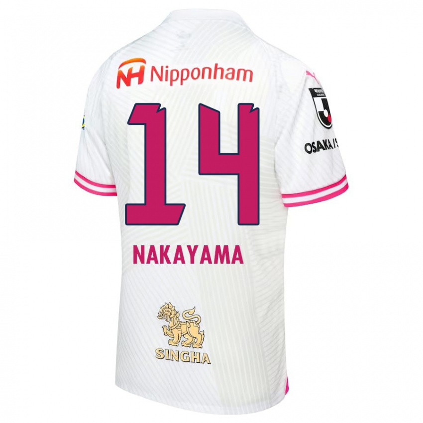 Criança Camisola Toshito Nakayama #14 Branco Rosa Alternativa 2024/25 Camisa Brasil