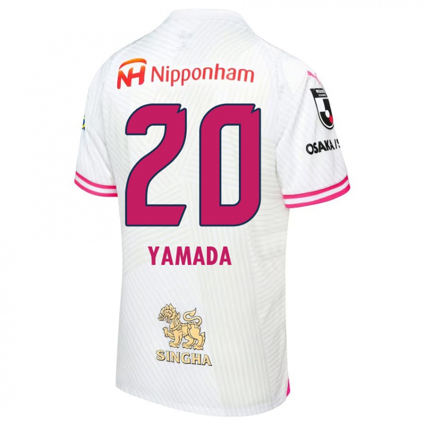 Criança Camisola Kotaro Yamada #20 Branco Rosa Alternativa 2024/25 Camisa Brasil