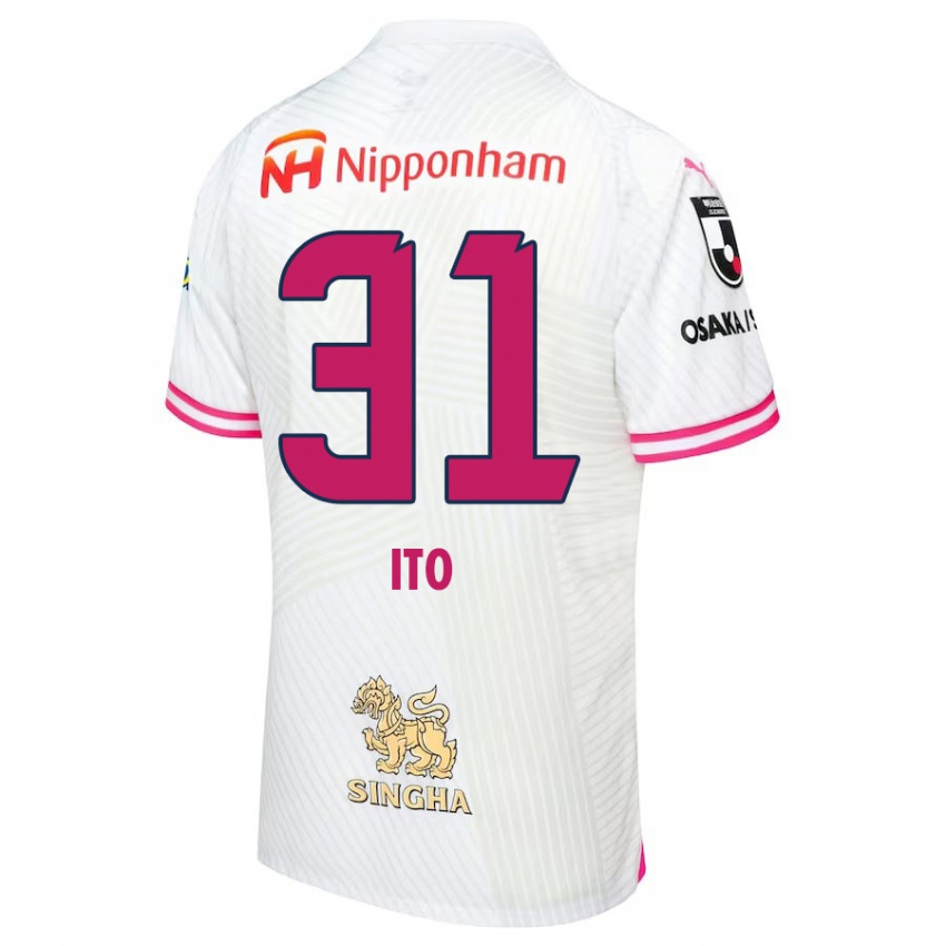 Criança Camisola Nagomu Ito #31 Branco Rosa Alternativa 2024/25 Camisa Brasil