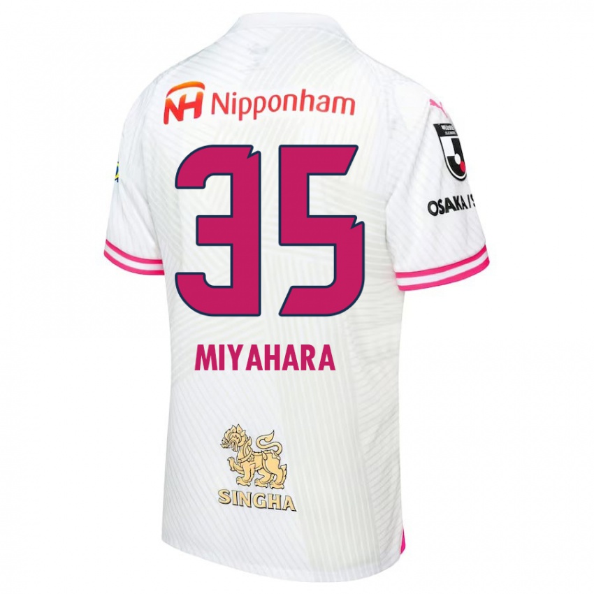 Criança Camisola Jinta Miyahara #35 Branco Rosa Alternativa 2024/25 Camisa Brasil