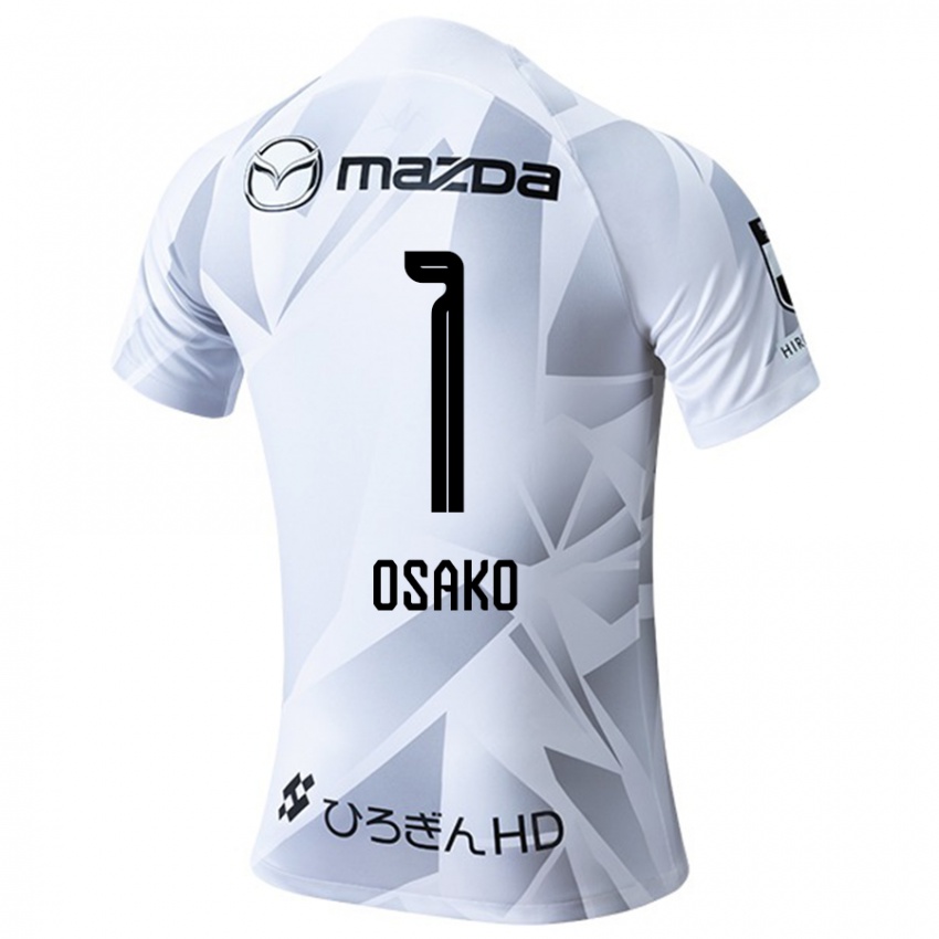 Criança Camisola Keisuke Osako #1 Branco Cinza Preto Alternativa 2024/25 Camisa Brasil