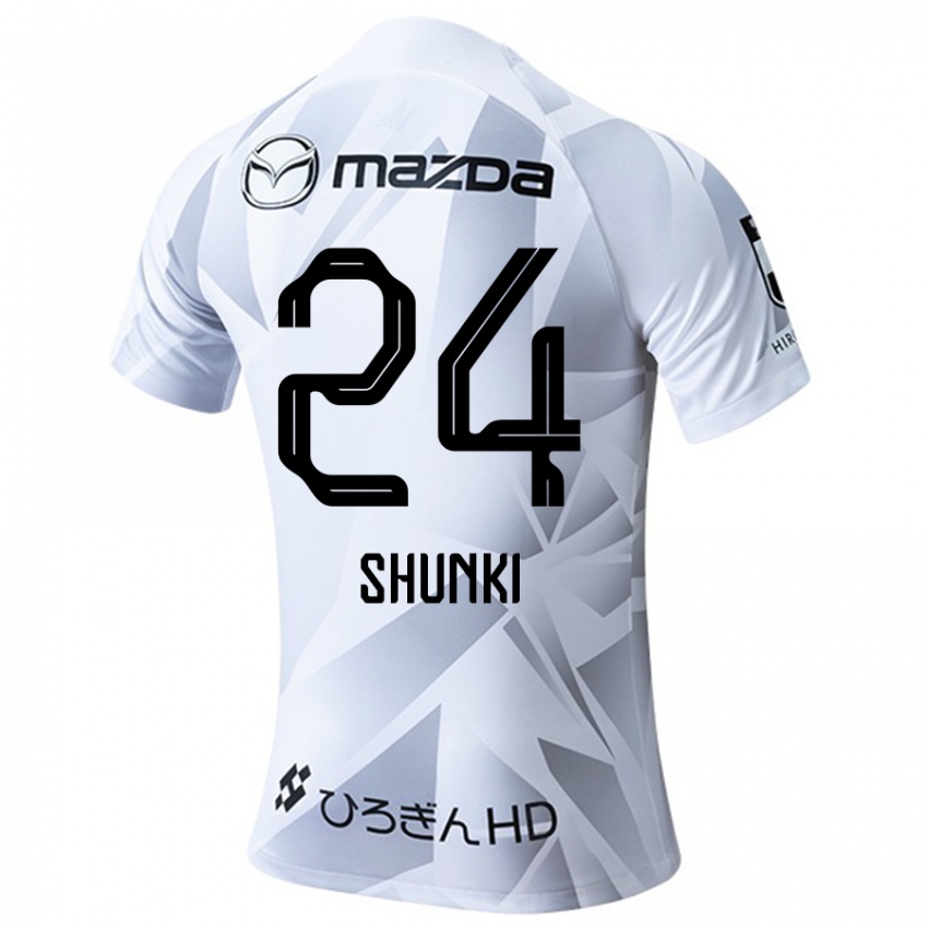 Criança Camisola Shunki Higashi #24 Branco Cinza Preto Alternativa 2024/25 Camisa Brasil