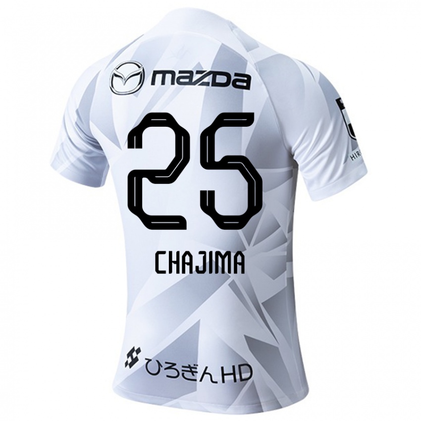 Criança Camisola Yusuke Chajima #25 Branco Cinza Preto Alternativa 2024/25 Camisa Brasil