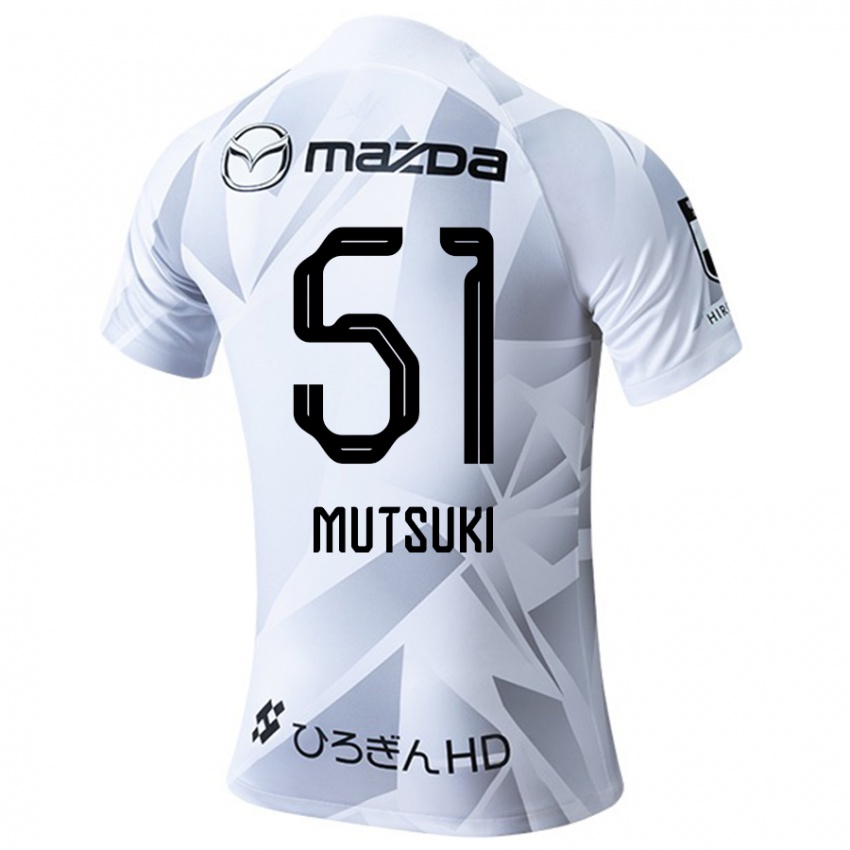 Criança Camisola Mutsuki Kato #51 Branco Cinza Preto Alternativa 2024/25 Camisa Brasil