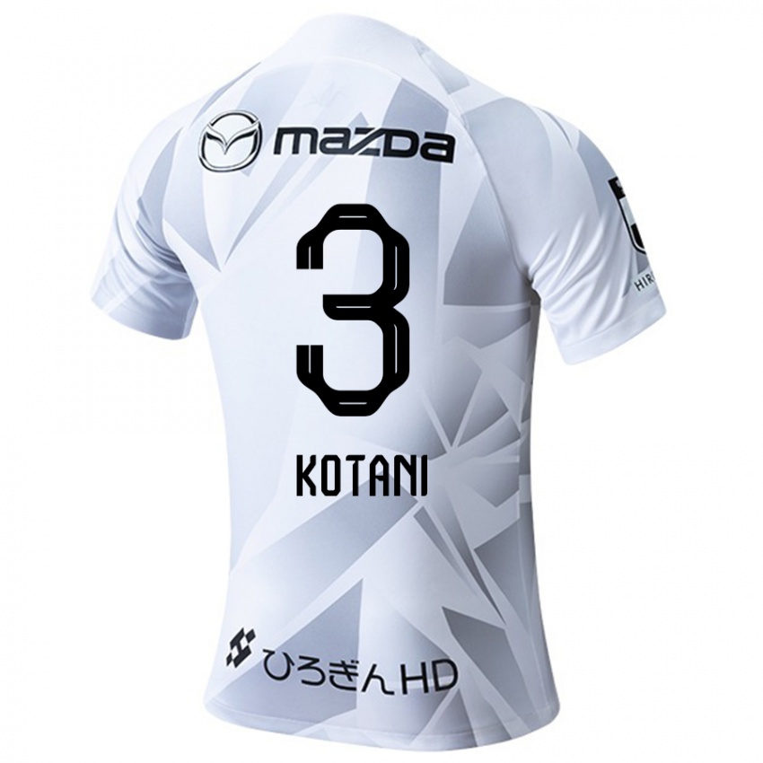 Criança Camisola Fuga Kotani #3 Branco Cinza Preto Alternativa 2024/25 Camisa Brasil