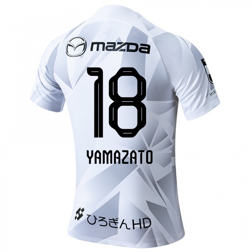 Criança Camisola Kenshin Yamazato #18 Branco Cinza Preto Alternativa 2024/25 Camisa Brasil