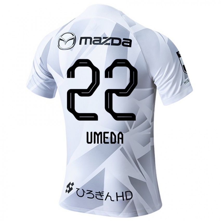 Criança Camisola Taiga Umeda #22 Branco Cinza Preto Alternativa 2024/25 Camisa Brasil