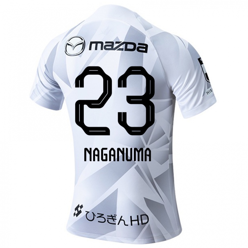 Criança Camisola Seimei Naganuma #23 Branco Cinza Preto Alternativa 2024/25 Camisa Brasil