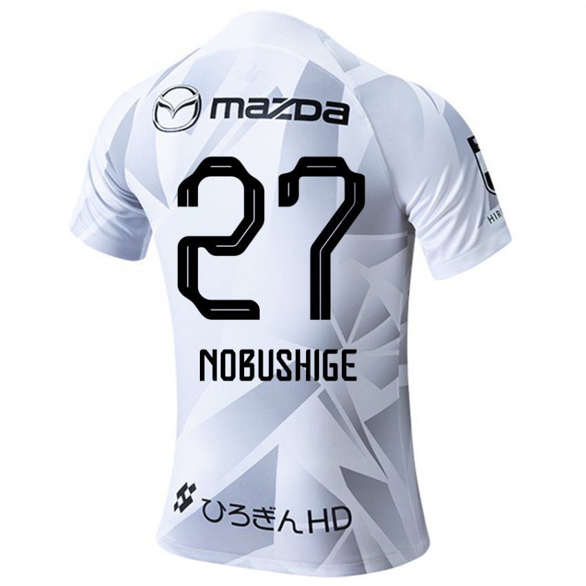 Criança Camisola Ryojiro Nobushige #27 Branco Cinza Preto Alternativa 2024/25 Camisa Brasil