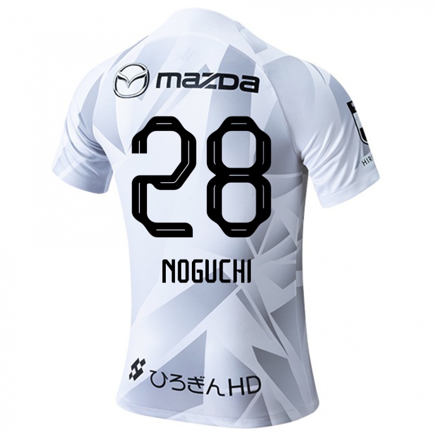 Criança Camisola Rento Noguchi #28 Branco Cinza Preto Alternativa 2024/25 Camisa Brasil