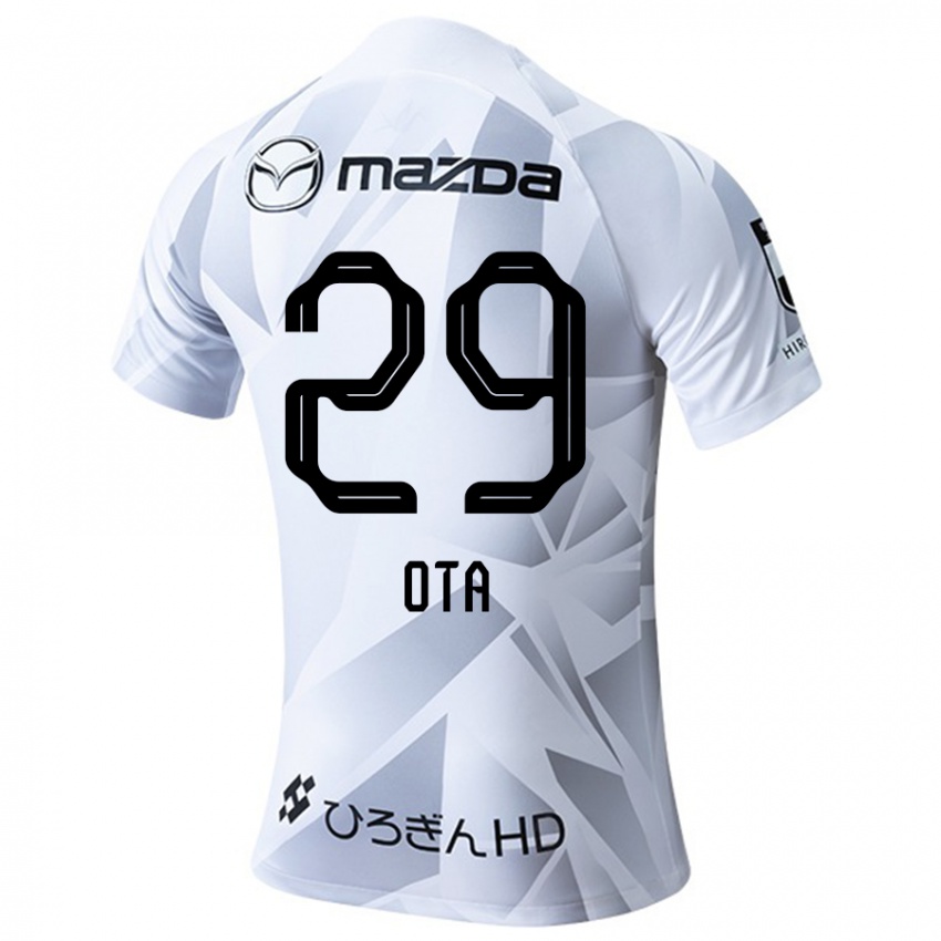 Criança Camisola Hiroto Ota #29 Branco Cinza Preto Alternativa 2024/25 Camisa Brasil