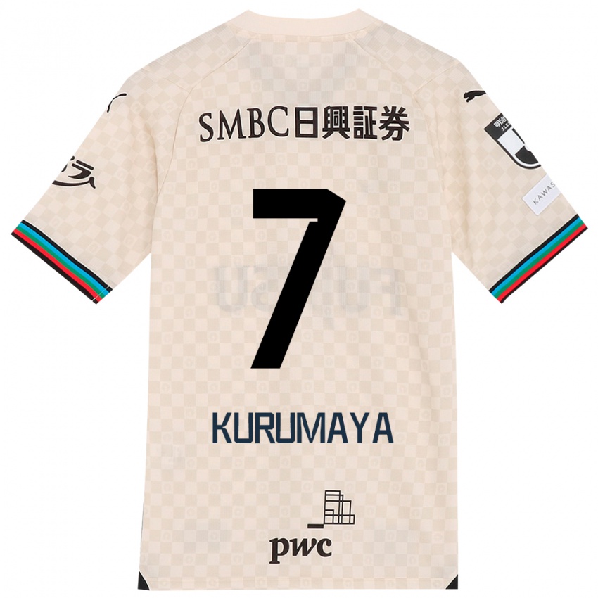 Criança Camisola Shintaro Kurumaya #7 Branco Cinza Alternativa 2024/25 Camisa Brasil