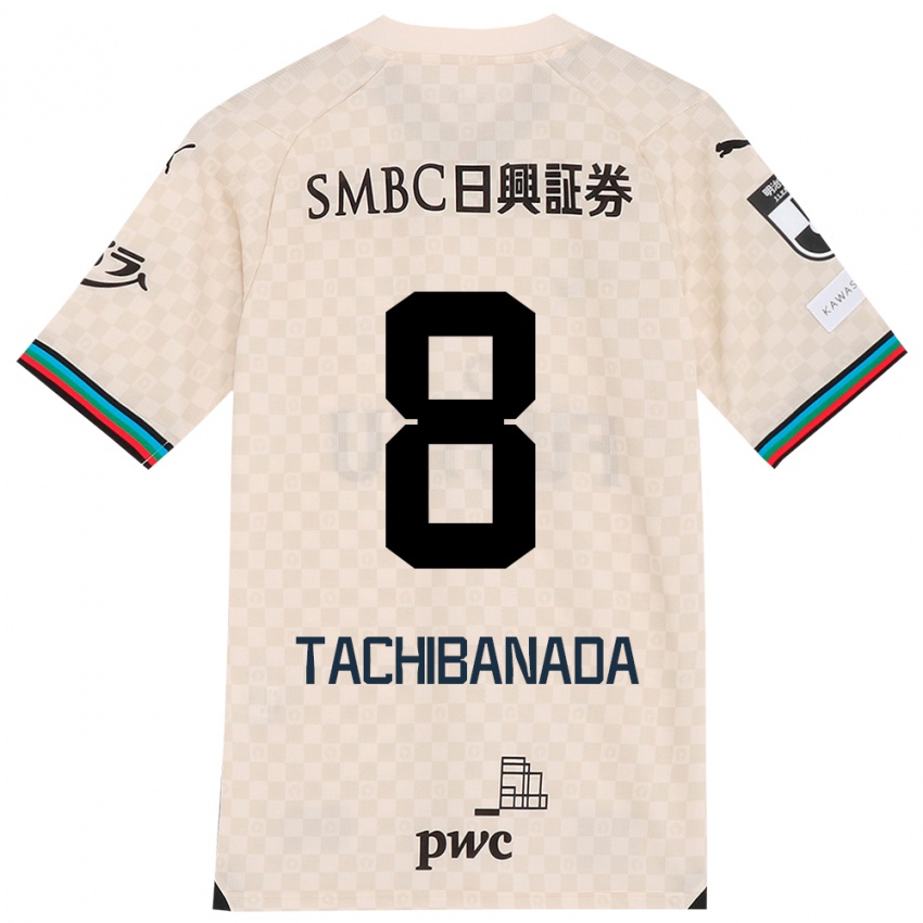 Criança Camisola Kento Tachibanada #8 Branco Cinza Alternativa 2024/25 Camisa Brasil