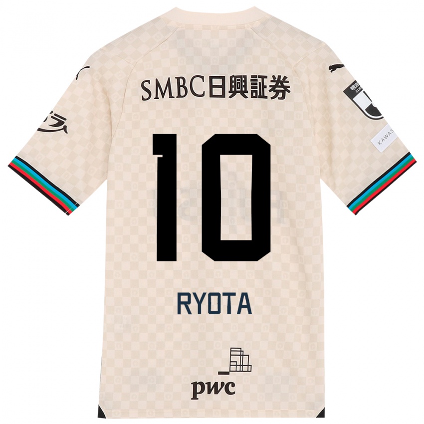 Criança Camisola Ryota Oshima #10 Branco Cinza Alternativa 2024/25 Camisa Brasil