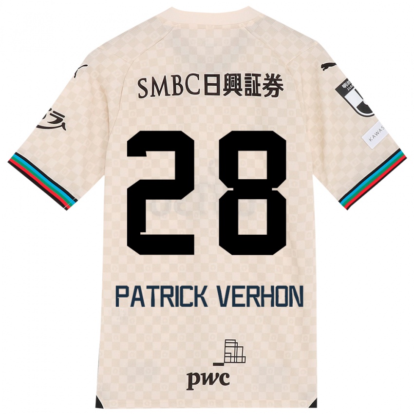 Criança Camisola Patrick Verhon #28 Branco Cinza Alternativa 2024/25 Camisa Brasil