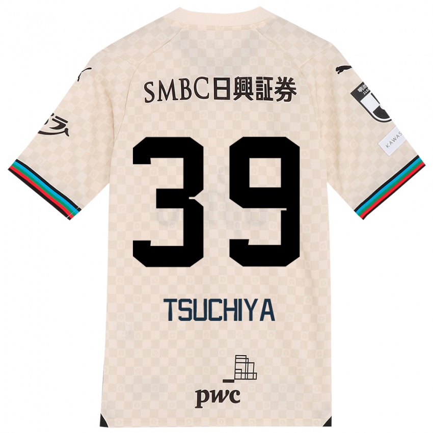 Criança Camisola Kaito Tsuchiya #39 Branco Cinza Alternativa 2024/25 Camisa Brasil