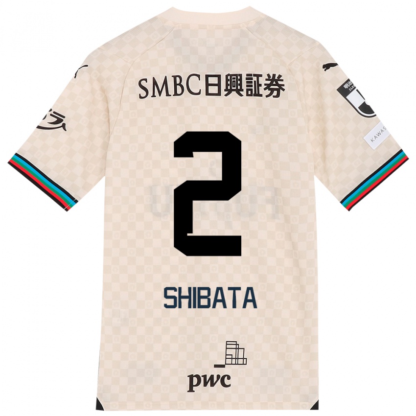 Criança Camisola Shotaro Shibata #2 Branco Cinza Alternativa 2024/25 Camisa Brasil