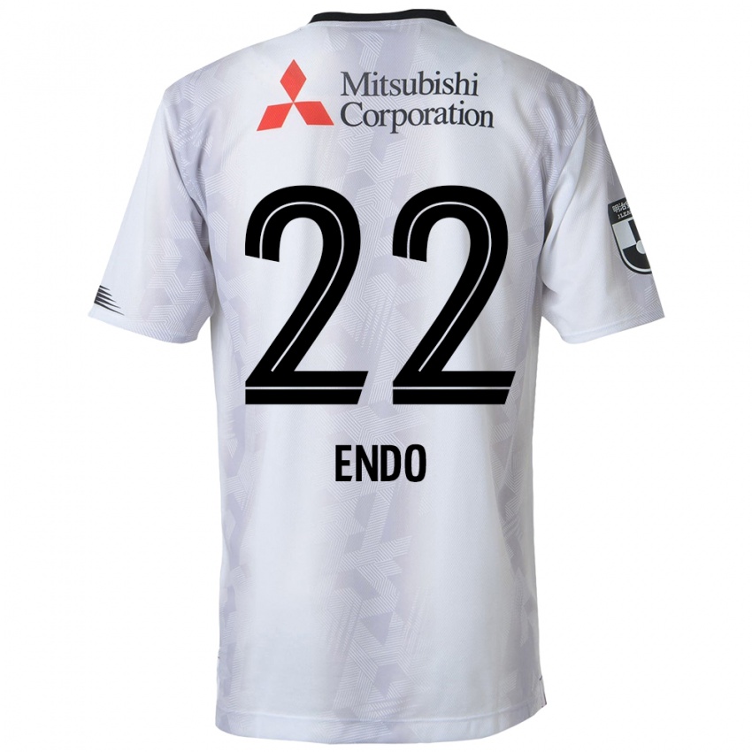 Criança Camisola Keita Endo #22 Branco Preto Alternativa 2024/25 Camisa Brasil