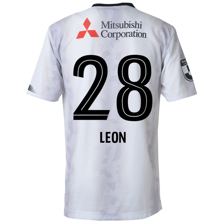 Criança Camisola Leon Nozawa #28 Branco Preto Alternativa 2024/25 Camisa Brasil