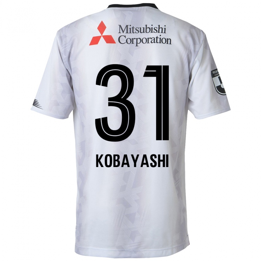 Criança Camisola Masataka Kobayashi #31 Branco Preto Alternativa 2024/25 Camisa Brasil