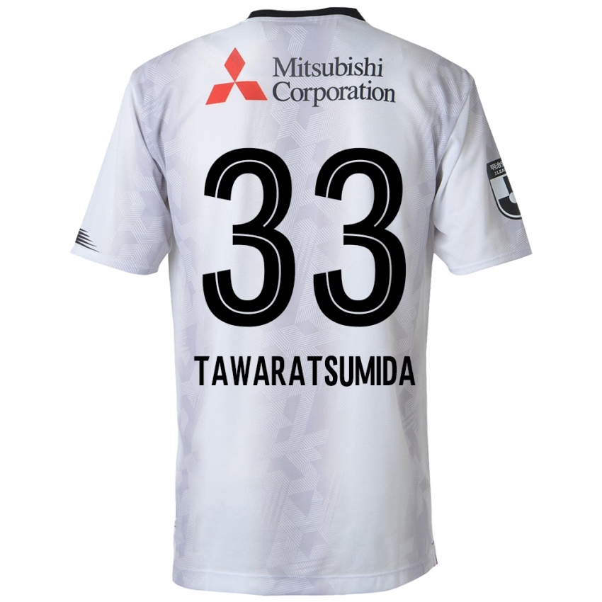 Criança Camisola Kota Tawaratsumida #33 Branco Preto Alternativa 2024/25 Camisa Brasil