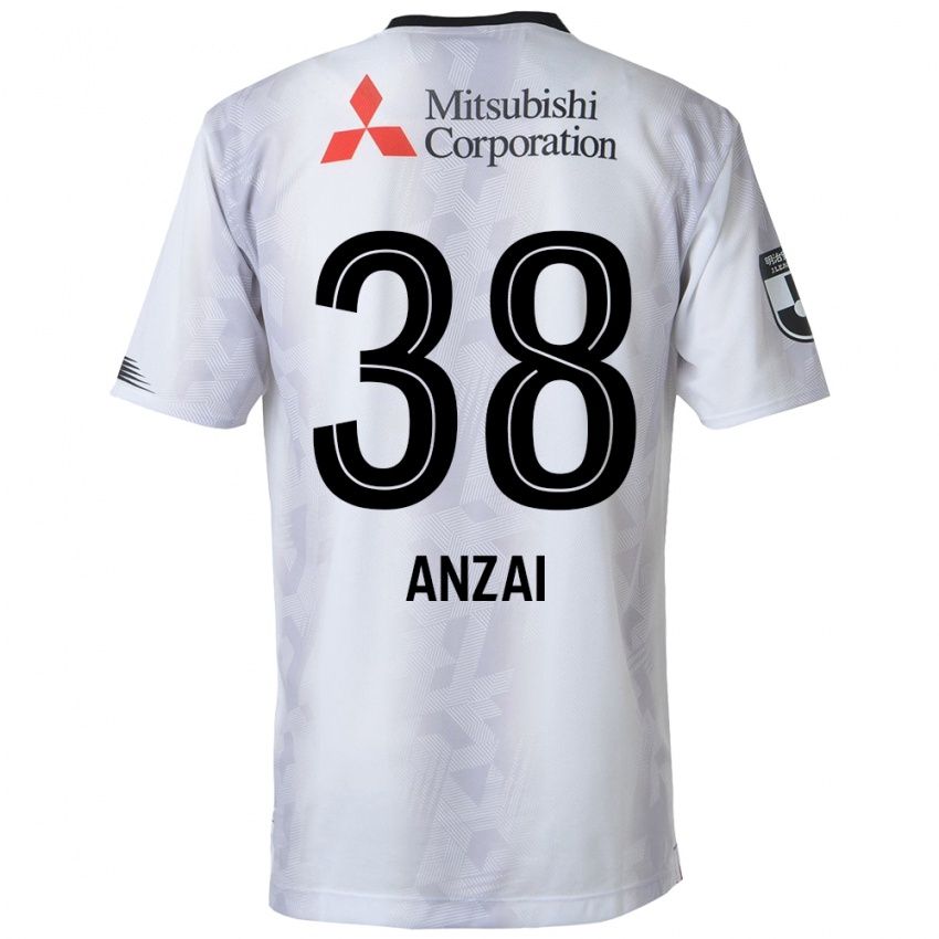 Criança Camisola Soma Anzai #38 Branco Preto Alternativa 2024/25 Camisa Brasil