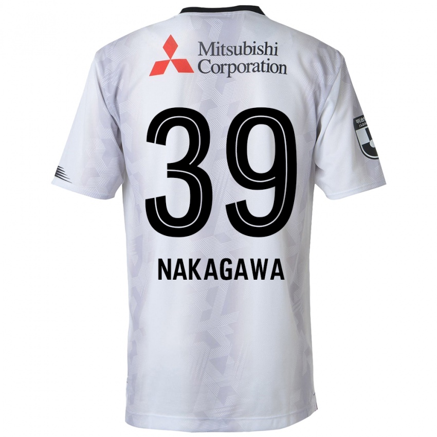 Criança Camisola Teruhito Nakagawa #39 Branco Preto Alternativa 2024/25 Camisa Brasil