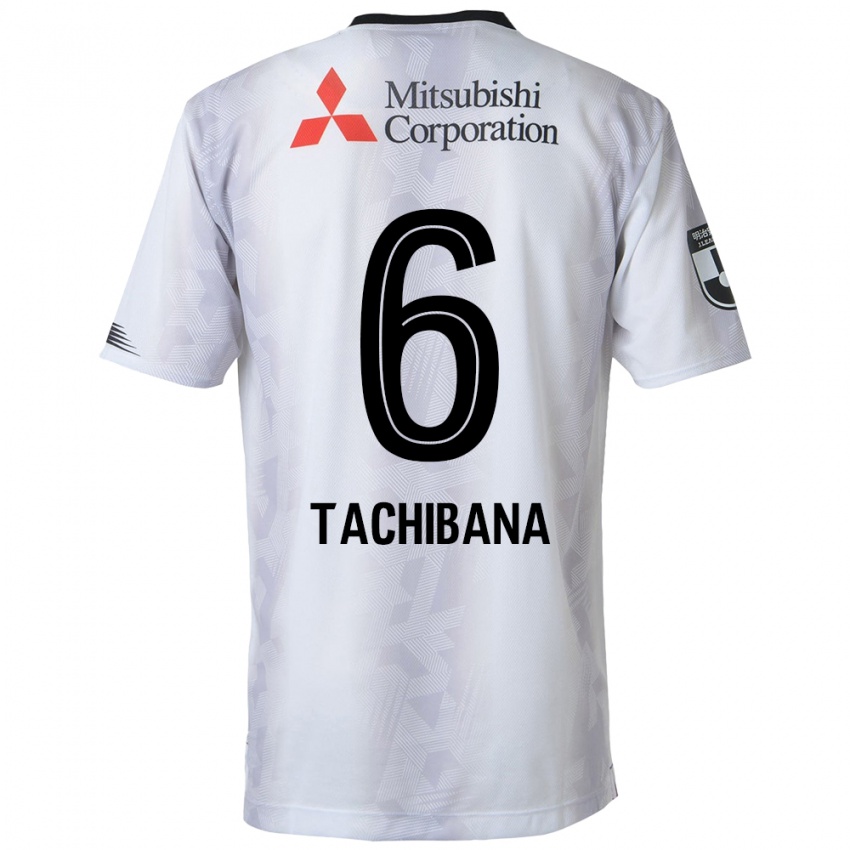 Criança Camisola Keigo Tachibana #6 Branco Preto Alternativa 2024/25 Camisa Brasil