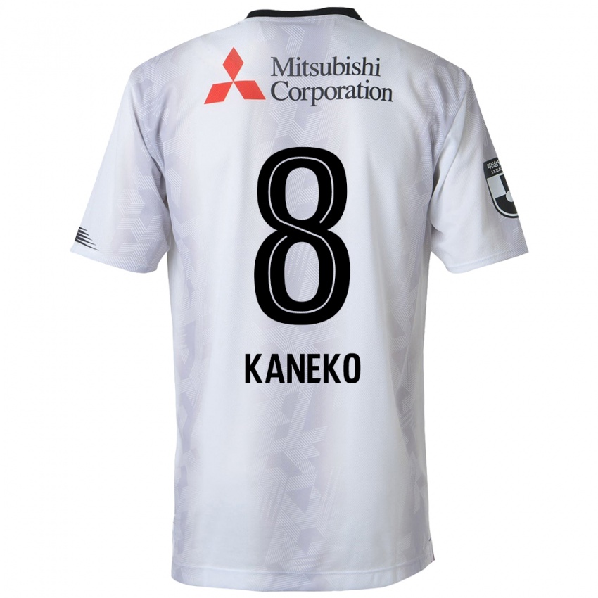 Criança Camisola Shunsuke Kaneko #8 Branco Preto Alternativa 2024/25 Camisa Brasil