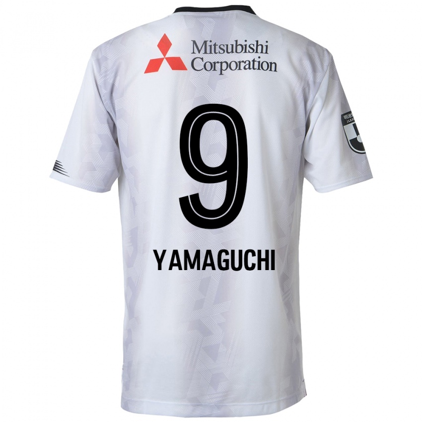 Criança Camisola Taiyo Yamaguchi #9 Branco Preto Alternativa 2024/25 Camisa Brasil