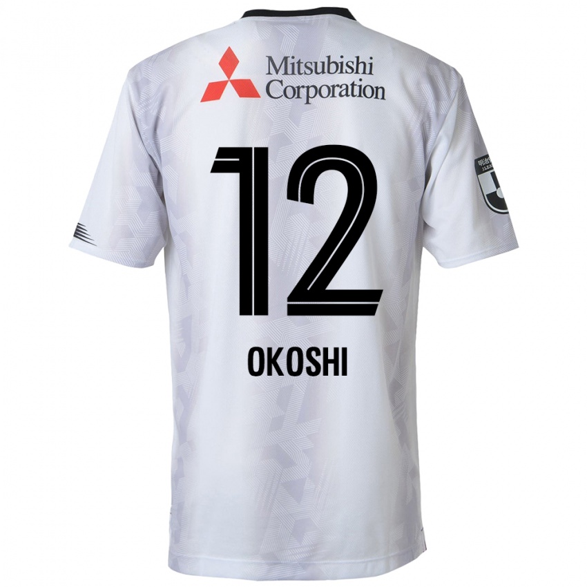 Criança Camisola Yutaha Okoshi #12 Branco Preto Alternativa 2024/25 Camisa Brasil