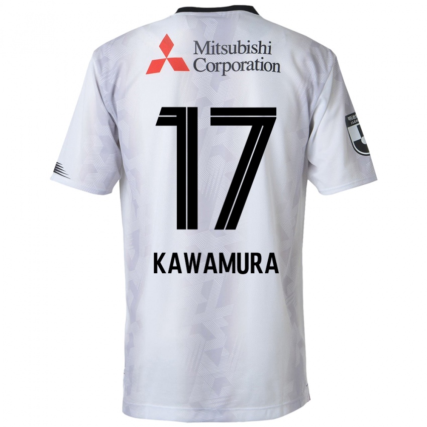 Criança Camisola Riku Kawamura #17 Branco Preto Alternativa 2024/25 Camisa Brasil