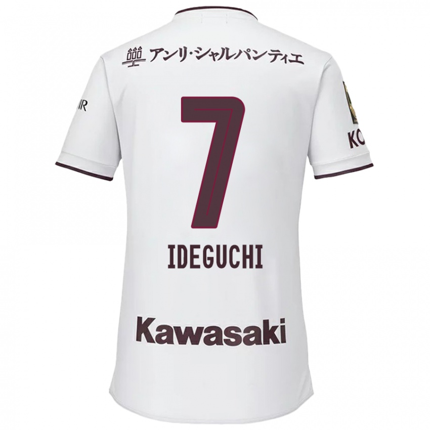 Criança Camisola Yosuke Ideguchi #7 Branco Vermelho Alternativa 2024/25 Camisa Brasil