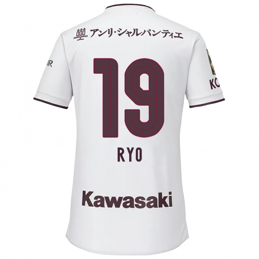 Criança Camisola Ryo Hatsuse #19 Branco Vermelho Alternativa 2024/25 Camisa Brasil