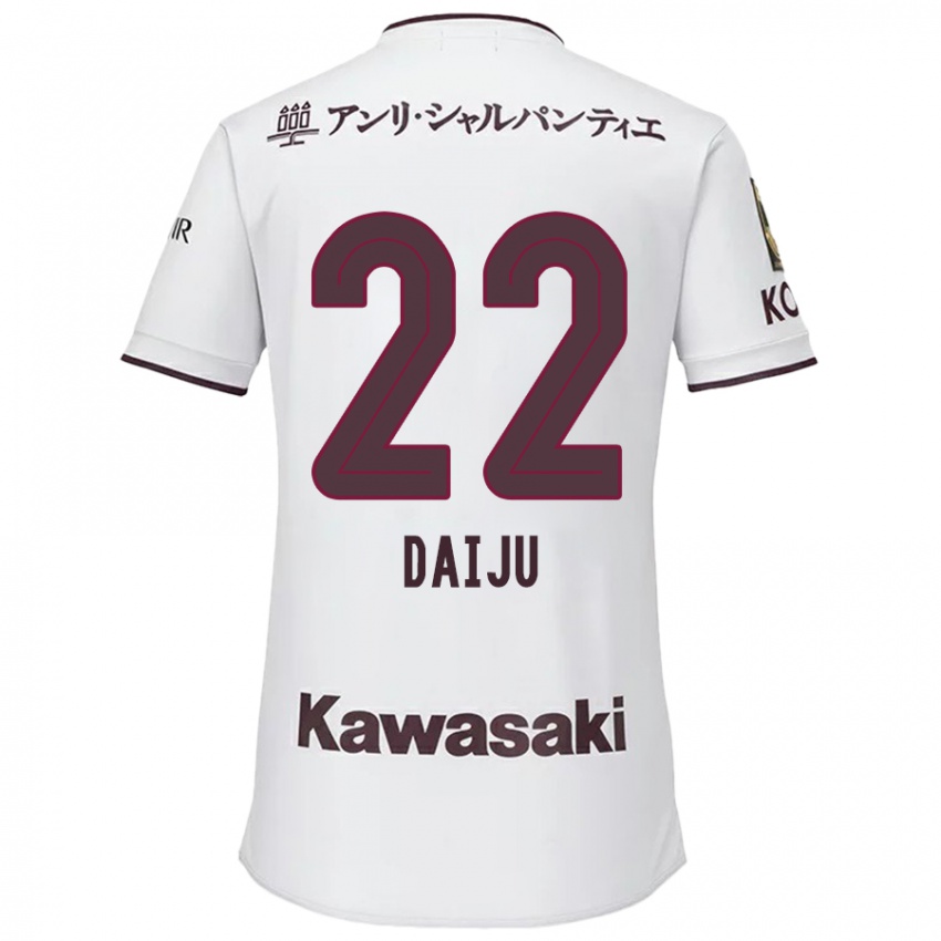 Criança Camisola Daiju Sasaki #22 Branco Vermelho Alternativa 2024/25 Camisa Brasil