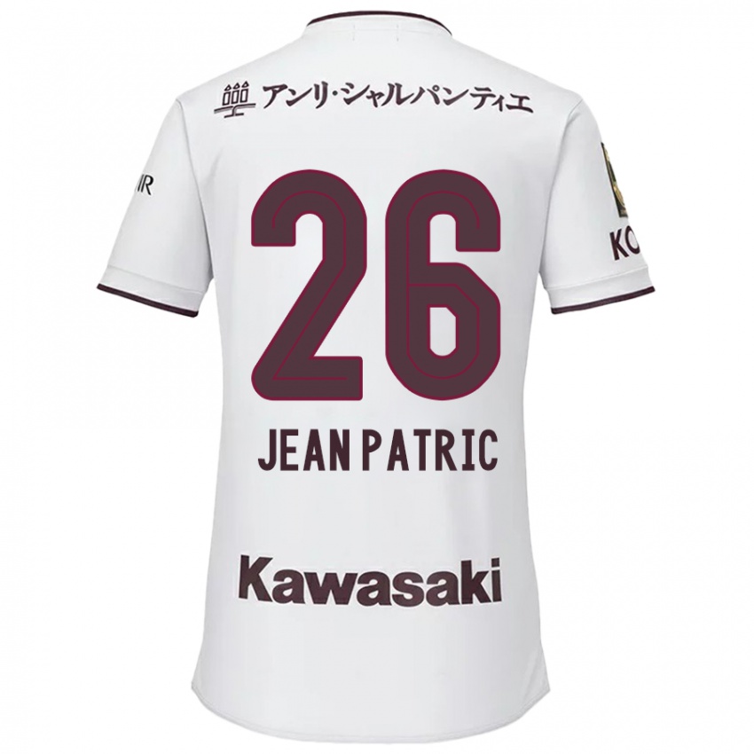 Criança Camisola Jean Patric #26 Branco Vermelho Alternativa 2024/25 Camisa Brasil