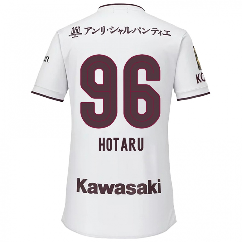 Criança Camisola Hotaru Yamaguchi #96 Branco Vermelho Alternativa 2024/25 Camisa Brasil