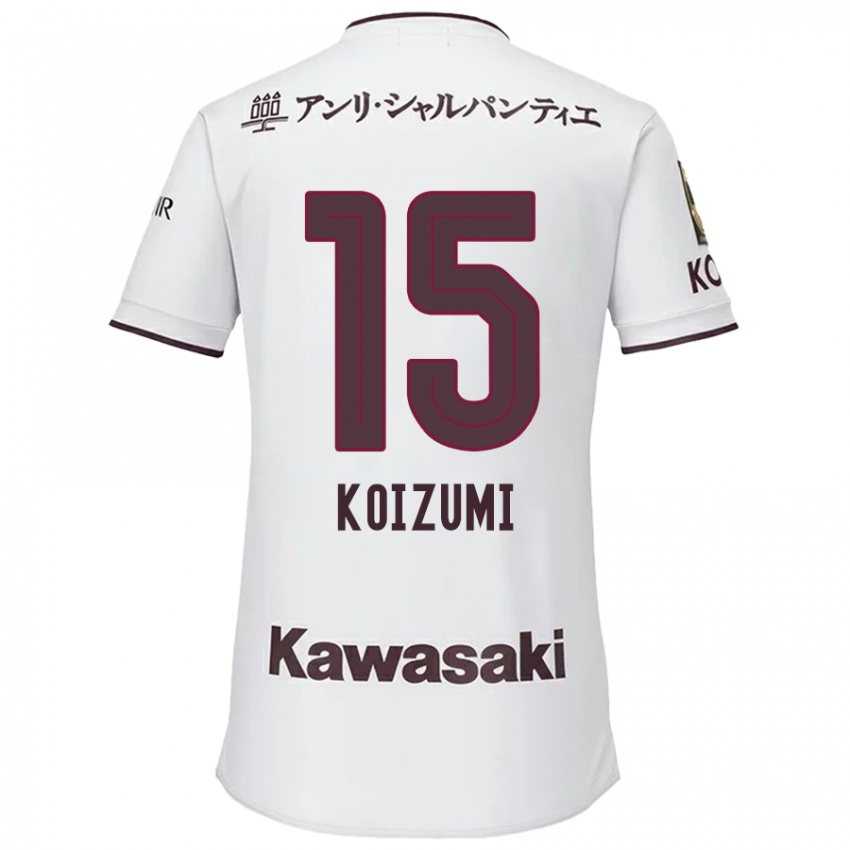 Criança Camisola Fuga Koizumi #15 Branco Vermelho Alternativa 2024/25 Camisa Brasil