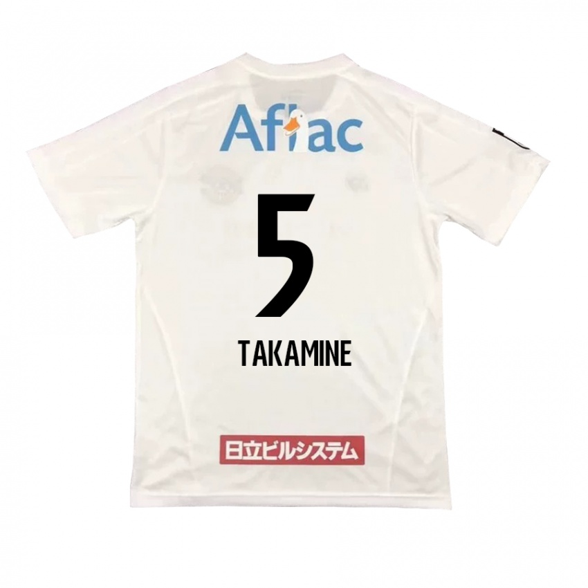 Criança Camisola Tomoki Takamine #5 Branco Preto Alternativa 2024/25 Camisa Brasil