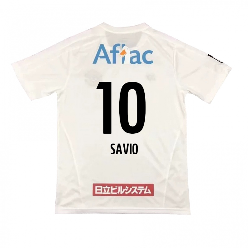 Criança Camisola Matheus Savio #10 Branco Preto Alternativa 2024/25 Camisa Brasil