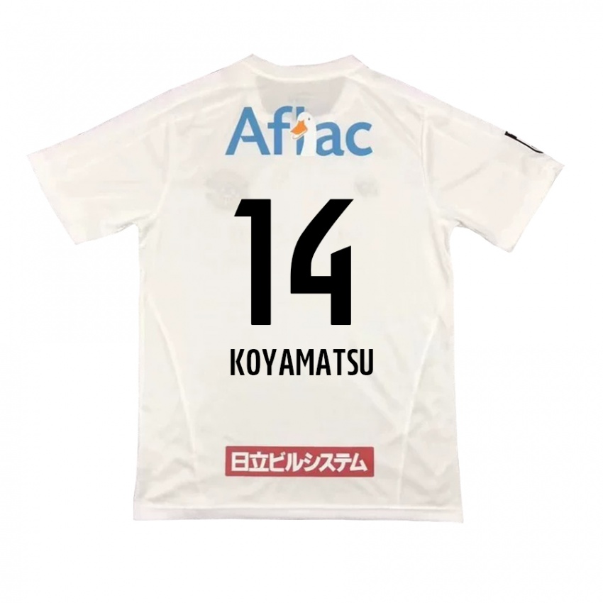 Criança Camisola Tomoya Koyamatsu #14 Branco Preto Alternativa 2024/25 Camisa Brasil