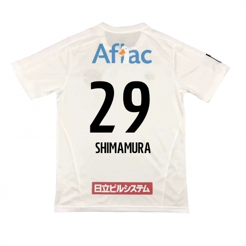 Criança Camisola Takuya Shimamura #29 Branco Preto Alternativa 2024/25 Camisa Brasil