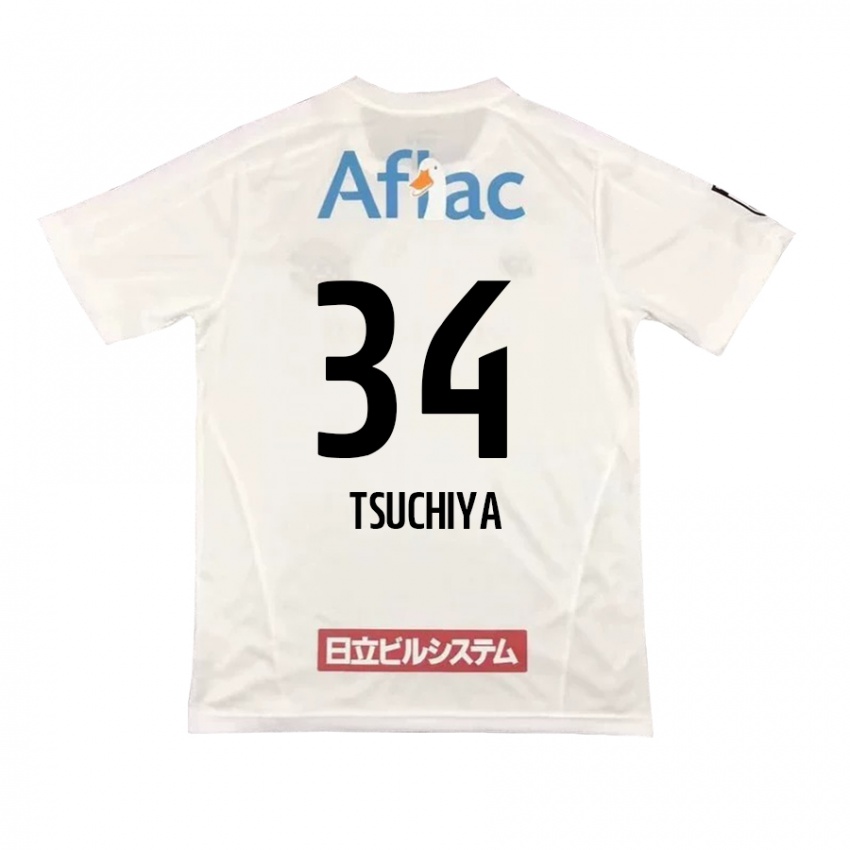 Criança Camisola Takumi Tsuchiya #34 Branco Preto Alternativa 2024/25 Camisa Brasil